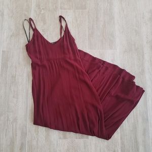 Forever 21 Red Rayon Maxi Dress